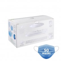 DOCTOR KING Protective Face Masks | Box of 50 Single Use Masks | Face Coverings For The General Public | High Quality | 3 Layers of Protection | High Efficiency Microfilter: BFE Bacterial Filtration Efficiency 99% | Great For Daily Use